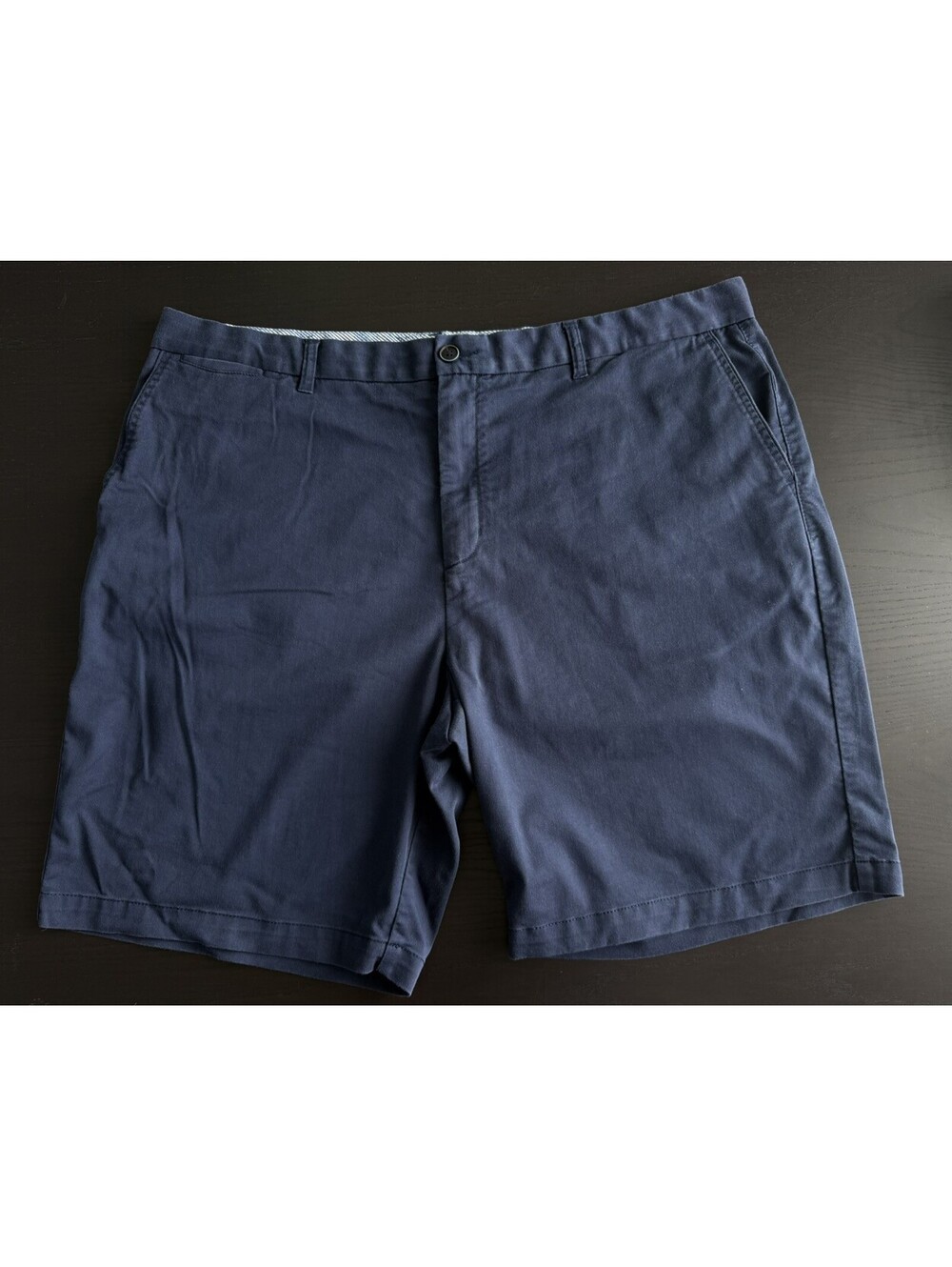 Tommy Bahama Boracay Chino 9” Shorts Mens 44 Navy Blue Cotton Stretch Ultra Soft